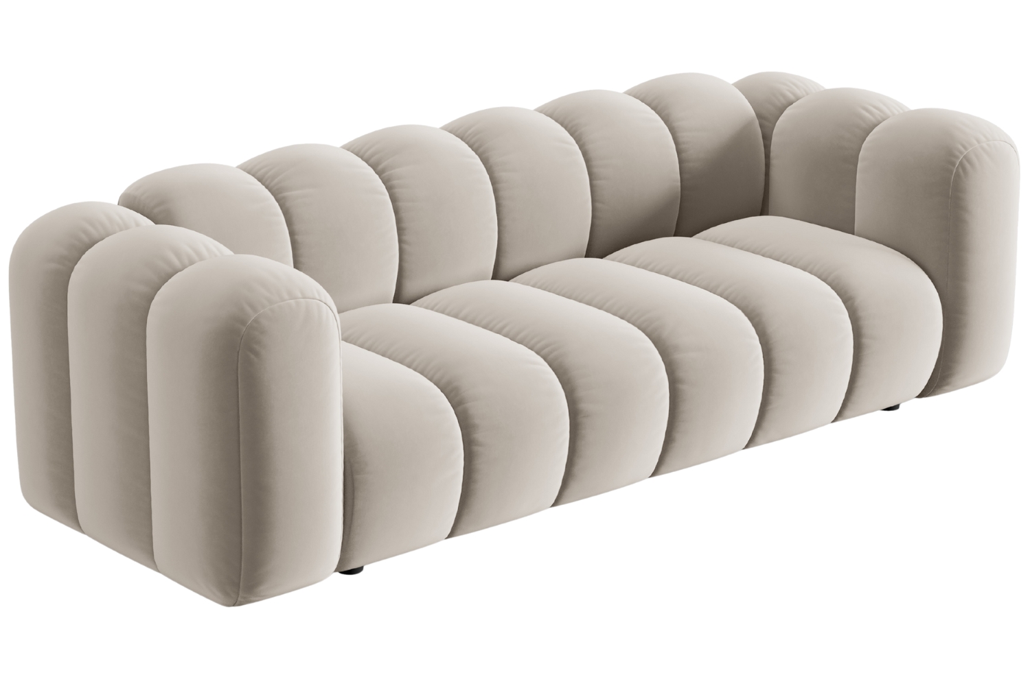 Micadoni Sametová pohovka Lupine 228 cm