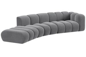 Micadoni Sametová pohovka Lupine 335 cm