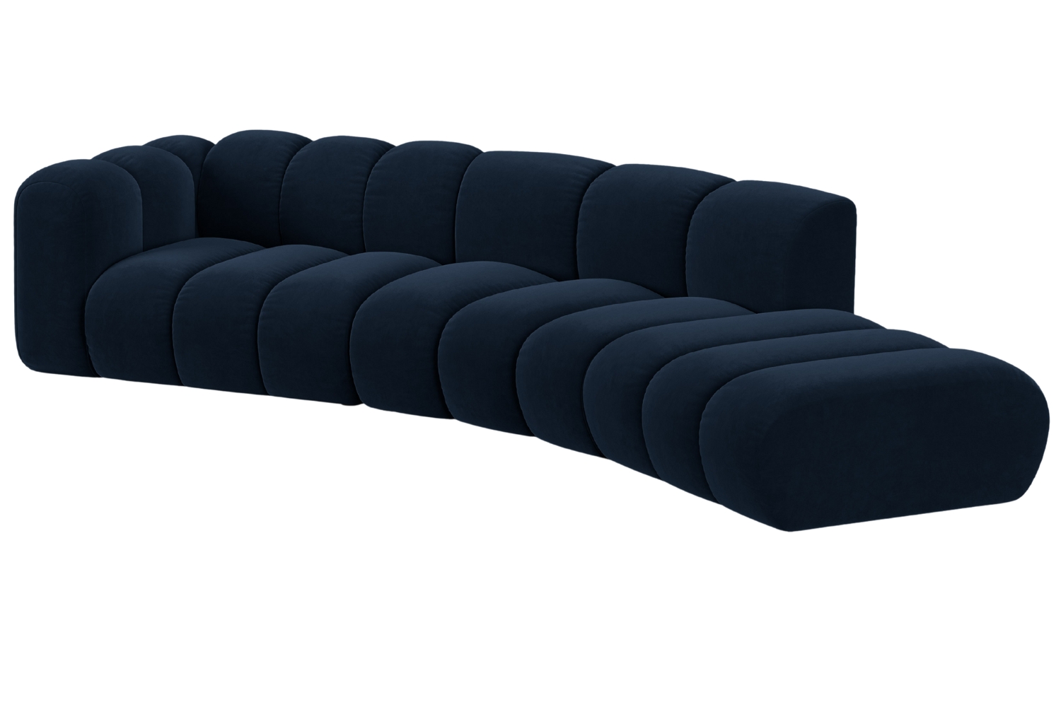 Micadoni Sametová pohovka Lupine 335 cm