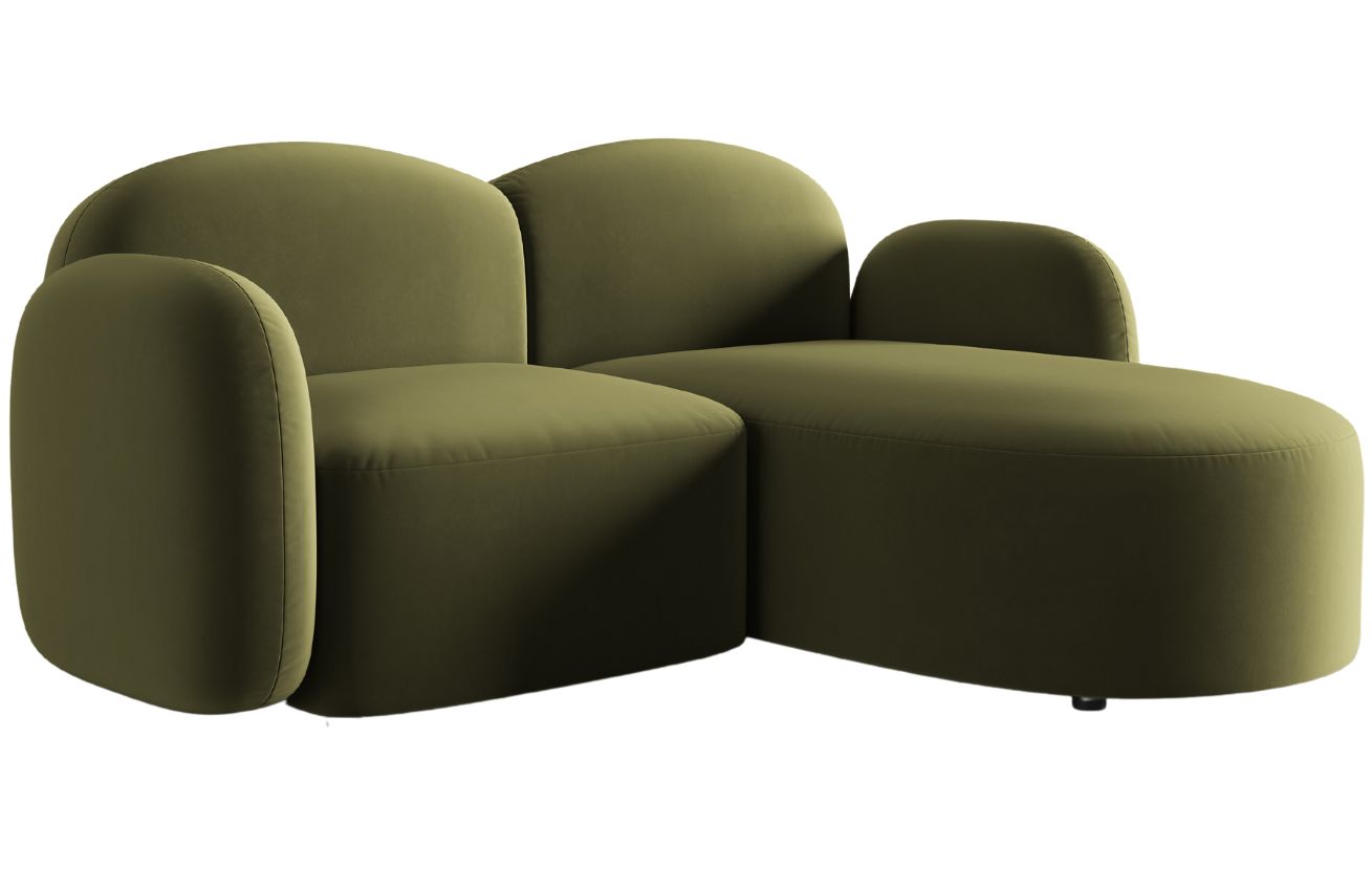 Micadoni Sametová rohová pohovka Blair 194 cm