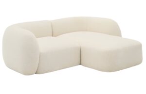 Kave Home Béžová rohová pohovka Martina 230 cm