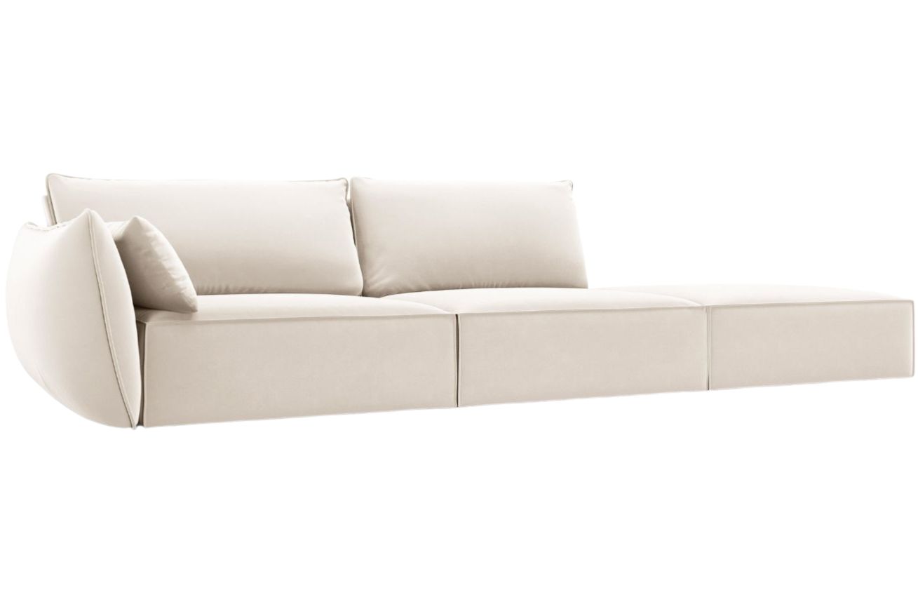 Micadoni Sametová pohovka Kaelle 264 cm