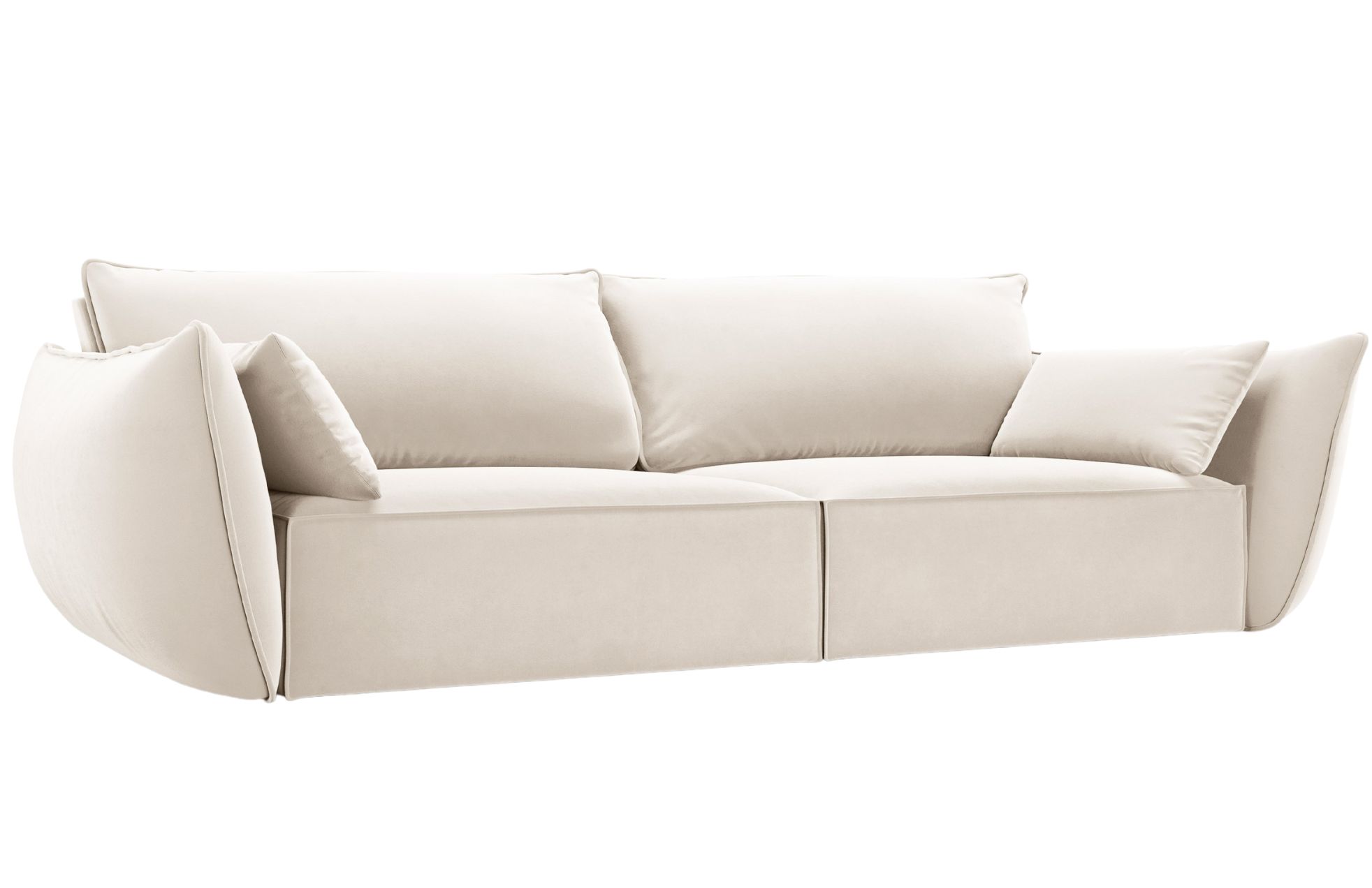 Micadoni Sametová pohovka Kaelle 208 cm