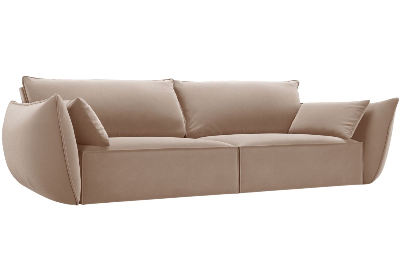 Micadoni Sametová pohovka Kaelle 208 cm