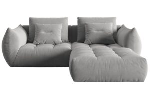 Micadoni Sametová rohová pohovka Bloom 232 cm