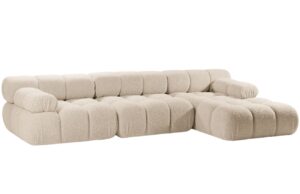 Micadoni Bouclé rohová pohovka Bellis 282 cm