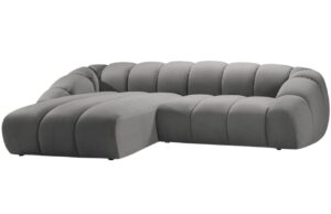 Micadoni Sametová rohová pohovka Diana 334 cm