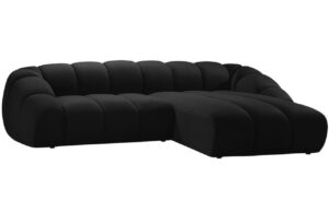 Micadoni Sametová rohová pohovka Diana 334 cm