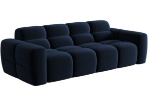 Micadoni Sametová pohovka Lisa 256 cm