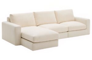 Kave Home Béžová modulární rohová pohovka Alea 310 cm