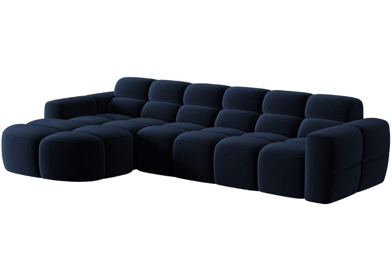 Micadoni Sametová rohová pohovka Lisa 310 cm