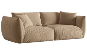 Micadoni Sametová pohovka Chris 260 cm