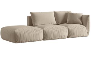 Micadoni Sametová pohovka Chris 315 cm