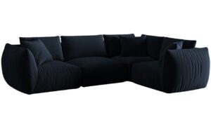 Micadoni Sametová rohová pohovka Chris 295 cm