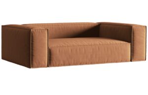 Micadoni Sametová pohovka Nuria 210 cm