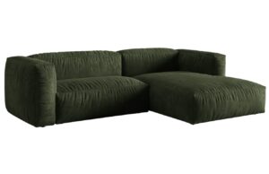 Micadoni Sametová rohová pohovka Martina 280 cm