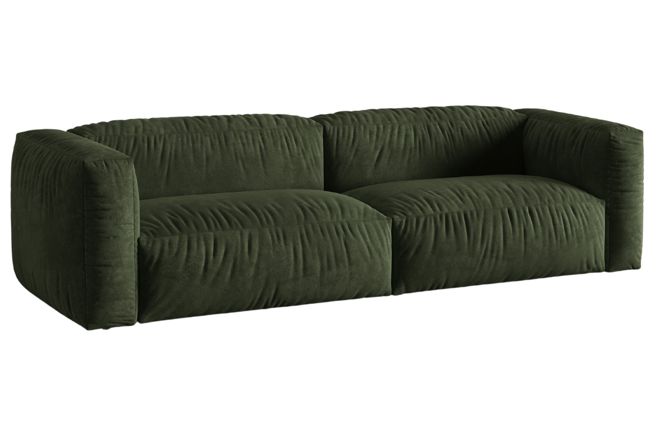 Micadoni Sametová pohovka Martina 240 cm