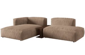 Micadoni Sametová rohová pohovka Martina 285 cm