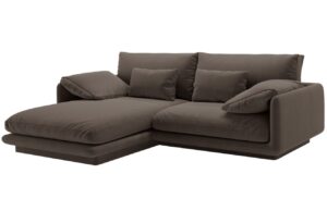 Micadoni Sametová rohová pohovka Torino 220 cm