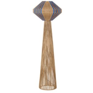 Nova Luce Modrá stojací lampa Abby 152 cm