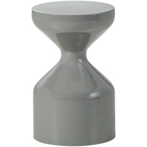 WOOOD Světle šedý kovový odkládací stolek Floyd 30 cm