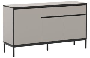 Marckeric Krémová lakovaná komoda Lorenza 140 x 40 cm