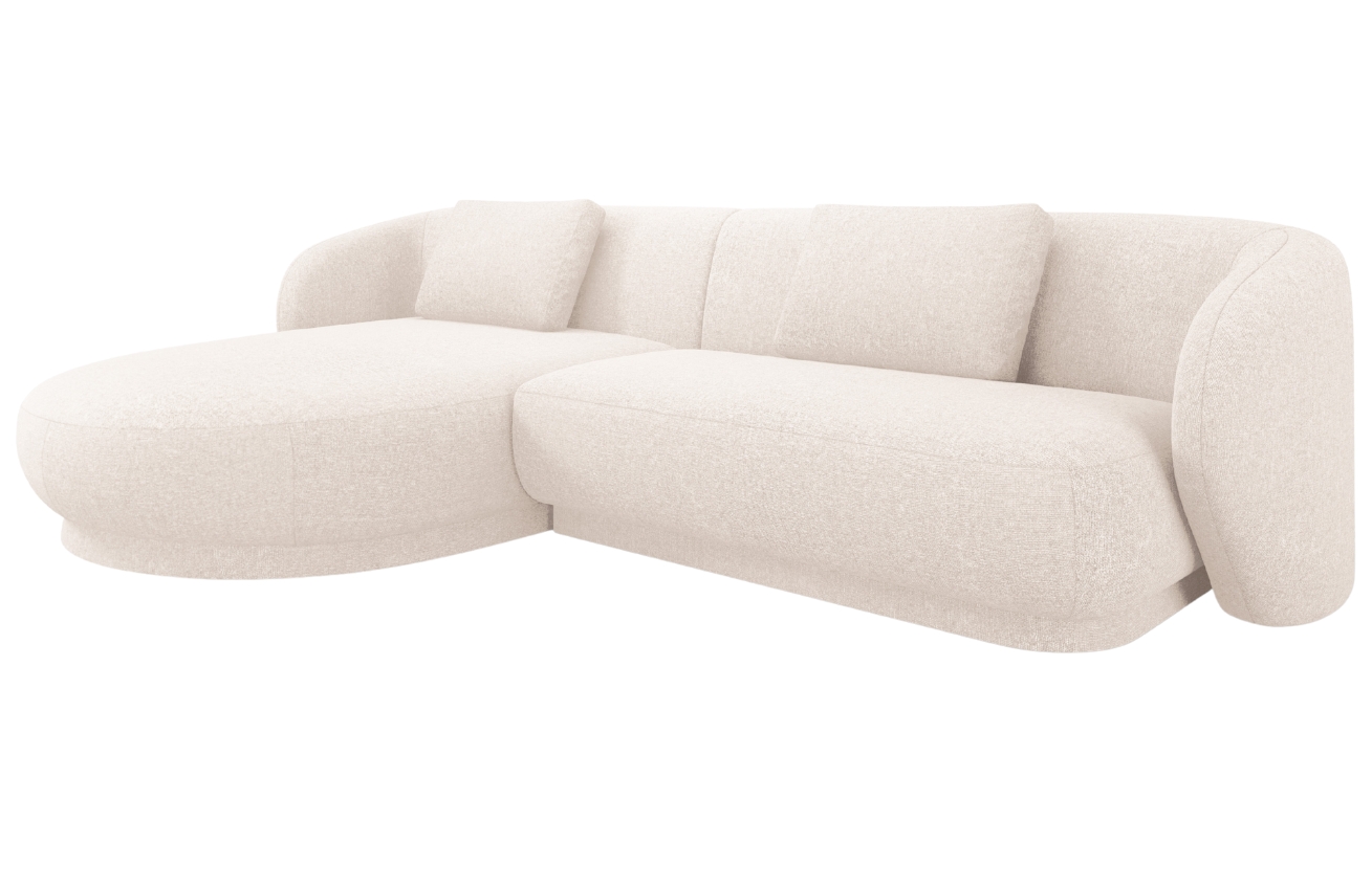 Cosmopolitan Design Světle béžová čalouněná rohová pohovka Camden 289 cm