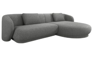 Cosmopolitan Design Šedá čalouněná rohová pohovka Camden 289 cm