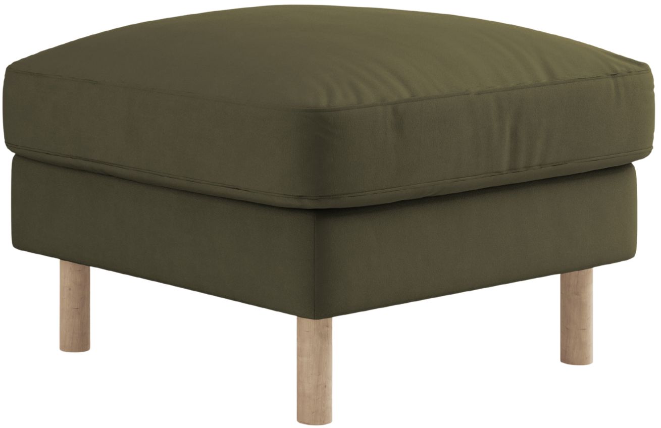 Micadoni Zelená sametová podnožka Eden 64 x 64 cm