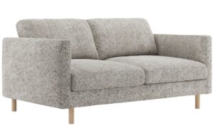 Micadoni Béžovošedá dvoumístná pohovka Eden 146 cm