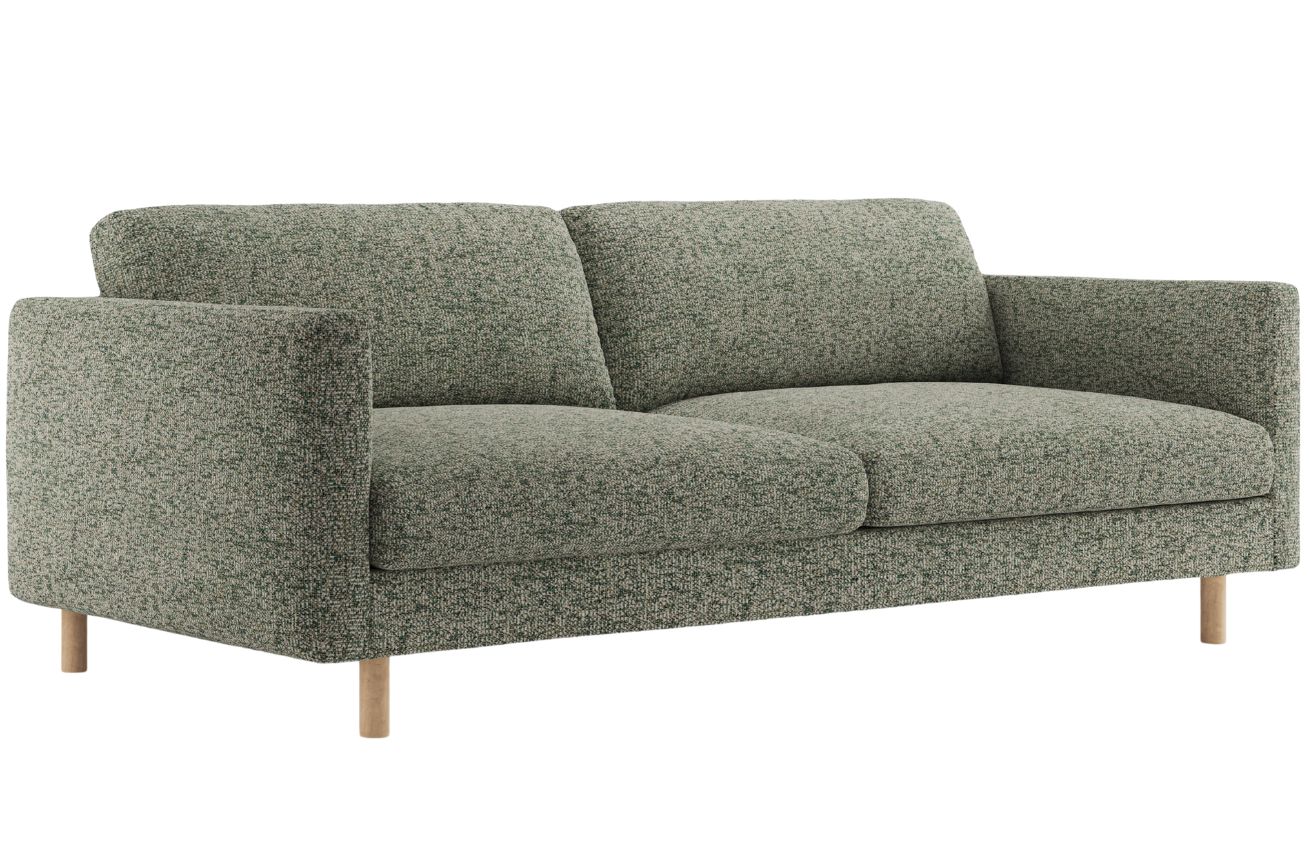 Micadoni Zelená trojmístná pohovka Eden 173 cm