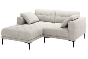 Micadoni Béžová čalouněná rohová pohovka Bemy 205 cm