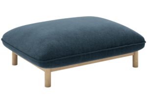 Micadoni Tmavě modrá podnožka Ada 95 x 65 cm