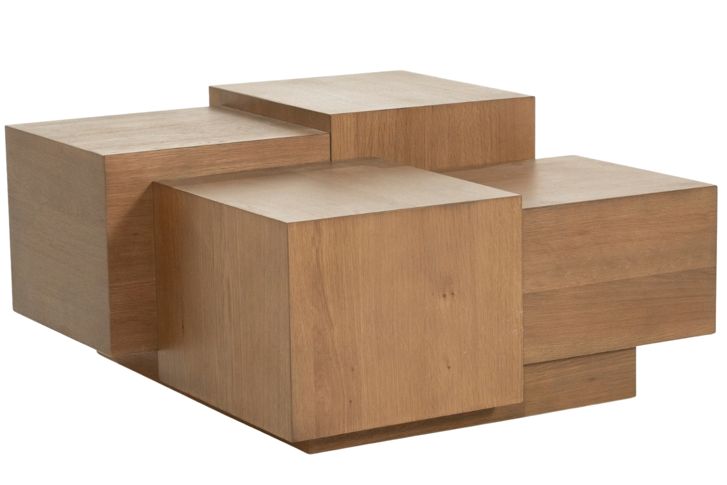 Eleonora Hnědý dubový konferenční stolek Quinten 80 x 80 cm