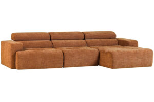 WOOOD Oranžová rohová pohovka Novi 300 cm