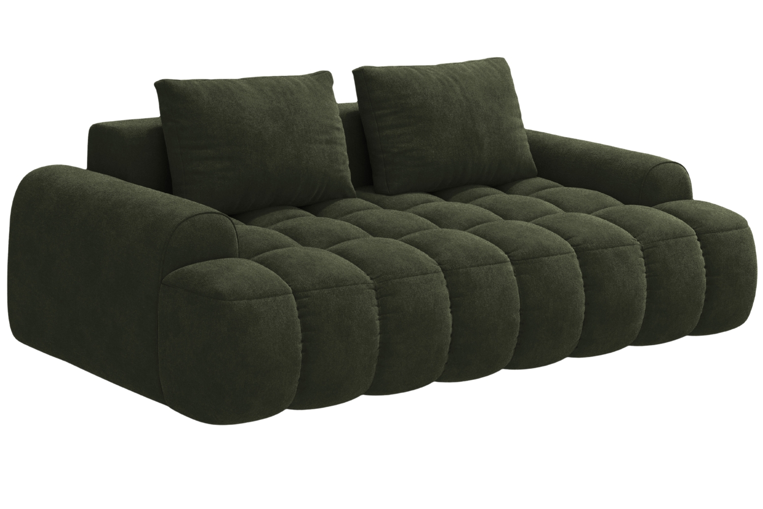 Cosmopolitan Design Zelená sametová trojmístná pohovka Linz 200 cm