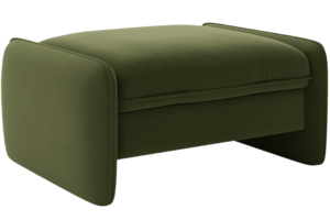 Micadoni Zelená sametová podnožka Georgia 95 x 70 cm