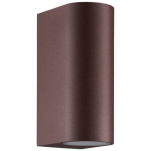 Nordlux Hnědé venkovní nástěnné světlo Dion Double