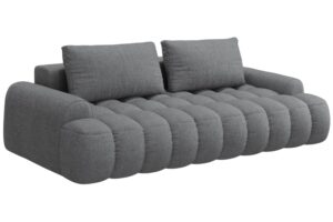 Cosmopolitan Design Šedá rozkládací pohovka Linz 250 cm