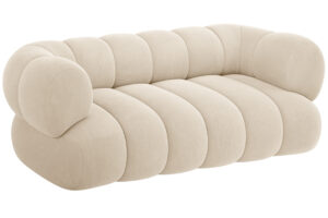Cosmopolitan Design Světle béžová sametová dvoumístná pohovka Koge 180 cm