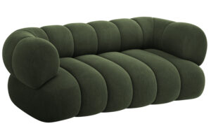 Cosmopolitan Design Zelená sametová dvoumístná pohovka Koge 180 cm