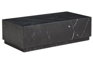 Kave Home Černý mramorový konferenční stolek Sorein 100 x 50 cm