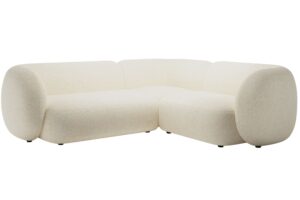 Micadoni Světle béžová rohová pohovka Kate 252 cm