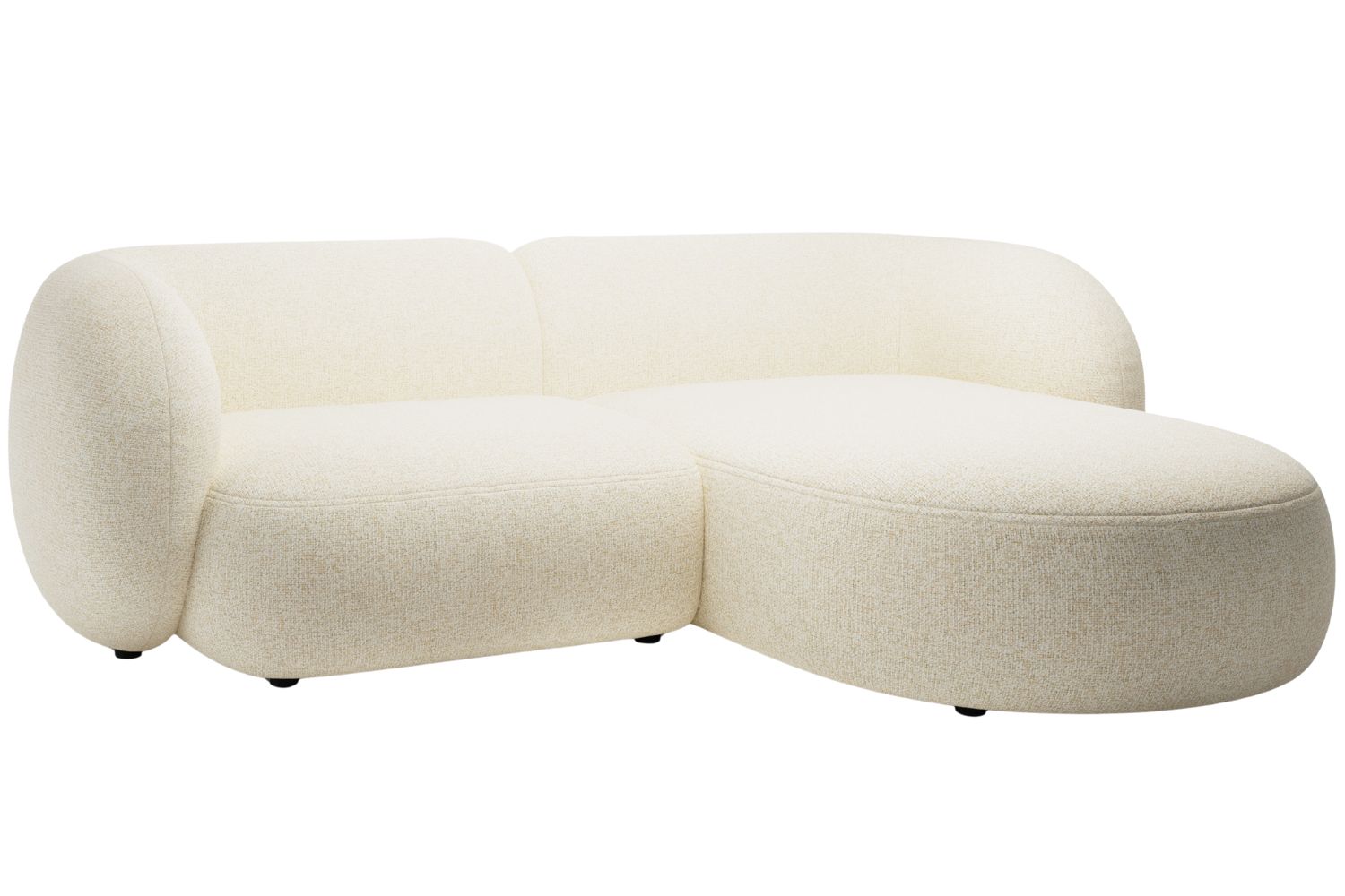 Micadoni Světle béžová rohová pohovka Kate 255 cm