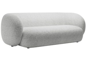 Světle šedá čalouněná trojmístná pohovka MICADONI Kate 213 cm