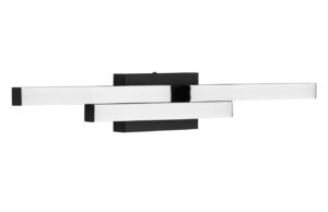 Nova Luce Černé nástěnné LED světlo Atom 60 cm