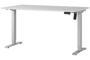 Germania Šedý výškově nastavitelný pracovní stůl Profi 2.0 140 x 80 cm