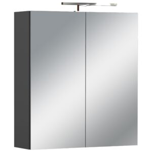 Germania Tmavě šedá koupelnová zrcadlová skříňka Arcena 71 x 60 cm