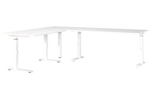 Germania Bílý výškově nastavitelný pracovní stůl Mailand 240 x 200 cm