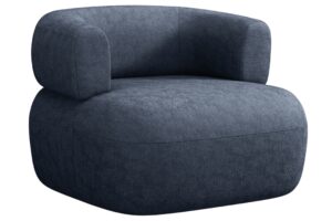 Windsor & Co Modré křeslo Aldrin